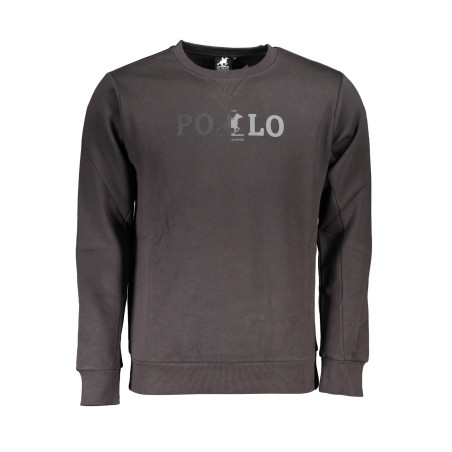 US GRAND POLO HERREN-Sweatshirt ohne Reißverschluss in Grau