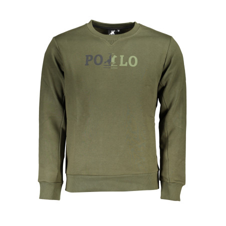 US GRAND POLO HERREN-SWEATSHIRT MIT GRÜNEM REIßVERSCHLUSS