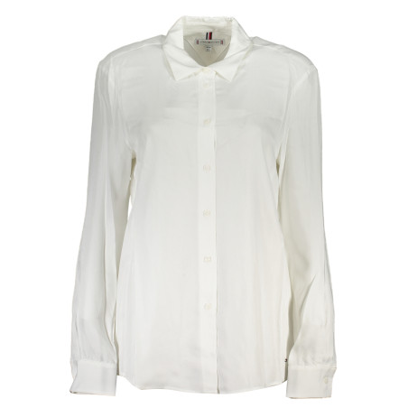 TOMMY HILFIGER DAMEN LANGARMHEMD WEISS