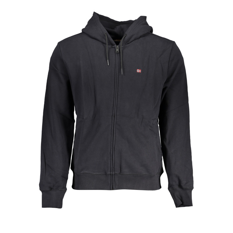 NAPAPIJRI HERREN-SWEATSHIRT MIT SCHWARZEM ZIP