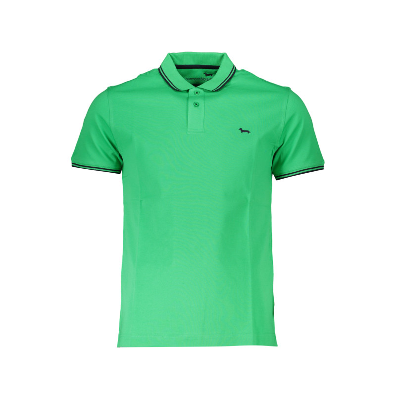 HARMONT &amp BLAINE GRÜNES KURZÄRMELIGES POLOSHIRT FÜR HERREN