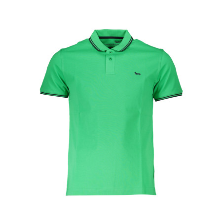 HARMONT & BLAINE GRÜNES KURZÄRMELIGES POLOSHIRT FÜR HERREN