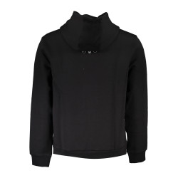 SCHWARZES HUGO BOSS HERREN-SWEATSHIRT MIT ZIP-OUT