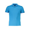 HARMONT &amp BLAINE BLAUES KURZÄRMELIGES POLOSHIRT FÜR HERREN