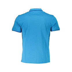 HARMONT &amp BLAINE BLAUES KURZÄRMELIGES POLOSHIRT FÜR HERREN