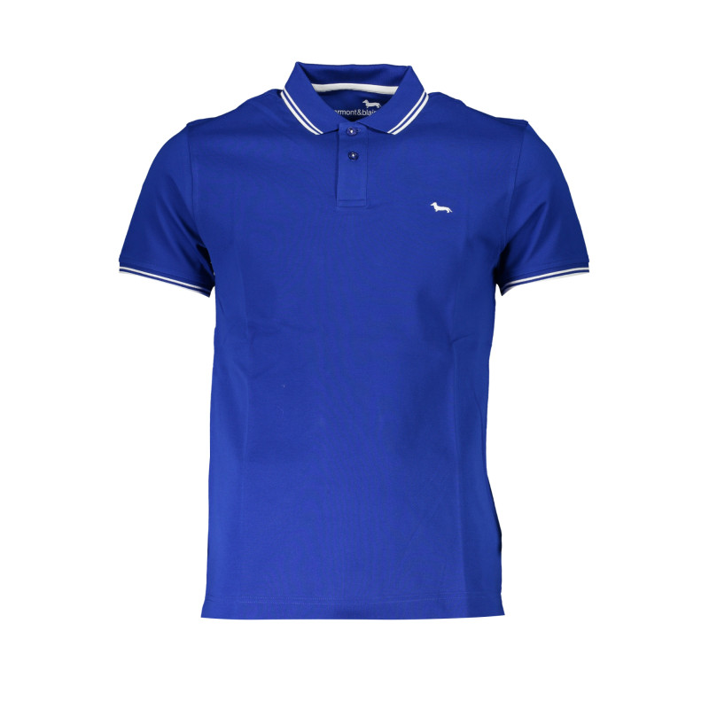 HARMONT &amp BLAINE HERREN-KURZÄRMELIGES POLOSHIRT BLAU