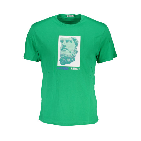 BIKKEMBERGS GRÜNES KURZÄRMELIGES HERREN-T-SHIRT
