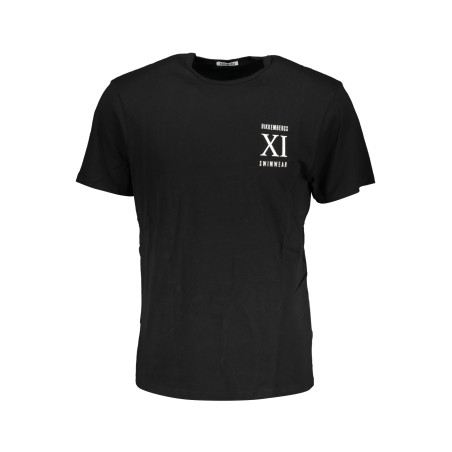BIKKEMBERGS HERREN-KURZARM-T-SHIRT SCHWARZ