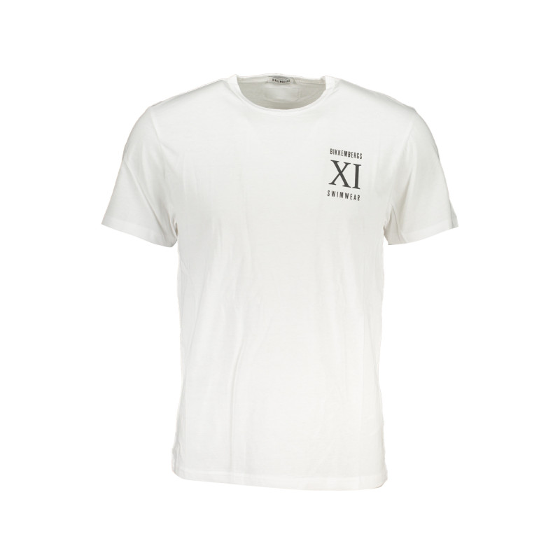 BIKKEMBERGS HERREN-WEISSES KURZARM-T-SHIRT