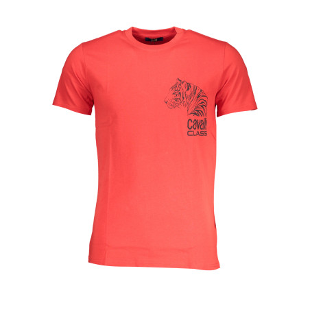 CAVALLI CLASS HERREN-KURZARM-T-SHIRT ROT