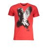 CAVALLI CLASS HERREN-KURZARM-T-SHIRT ROT