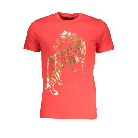 CAVALLI CLASS HERREN-KURZARM-T-SHIRT ROT