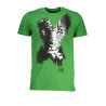 CAVALLI CLASS GRÜNES KURZÄRMELIGES HERREN-T-SHIRT