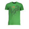 CAVALLI CLASS GRÜNES KURZÄRMELIGES HERREN-T-SHIRT