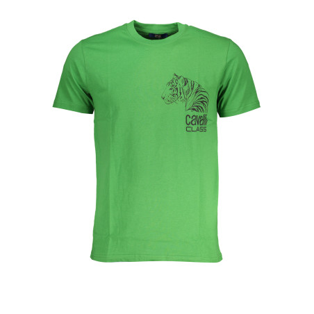CAVALLI CLASS GRÜNES KURZÄRMELIGES HERREN-T-SHIRT
