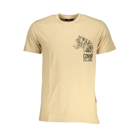 CAVALLI CLASS HERREN-KURZÄRMELIGES T-SHIRT BEIGE