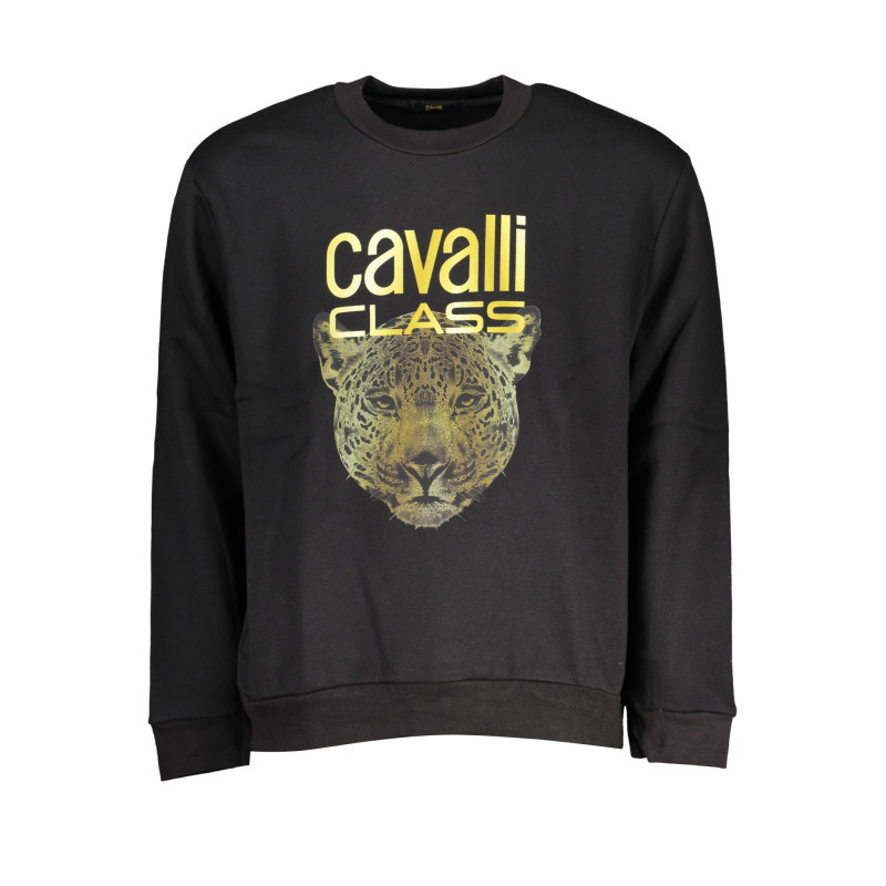 CAVALLI CLASS DAMEN-SWEATSHIRT MIT REISSVERSCHLUSS SCHWARZ