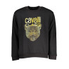 CAVALLI CLASS DAMEN-SWEATSHIRT MIT REISSVERSCHLUSS SCHWARZ