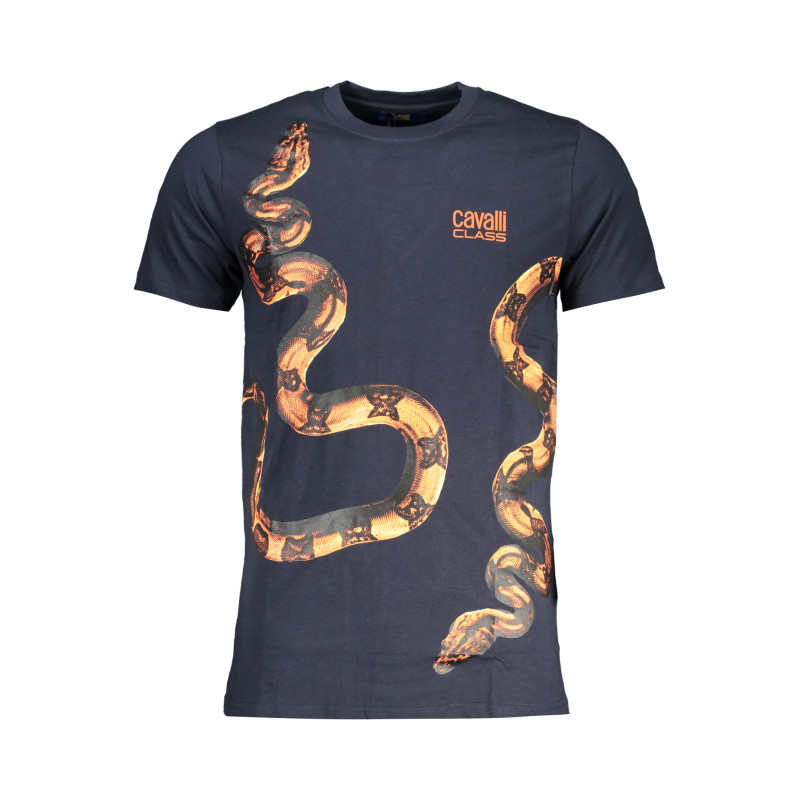 CAVALLI CLASS HERREN-KURZÄRMELIGES T-SHIRT BLAU