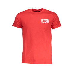 CAVALLI CLASS HERREN-KURZARM-T-SHIRT ROT