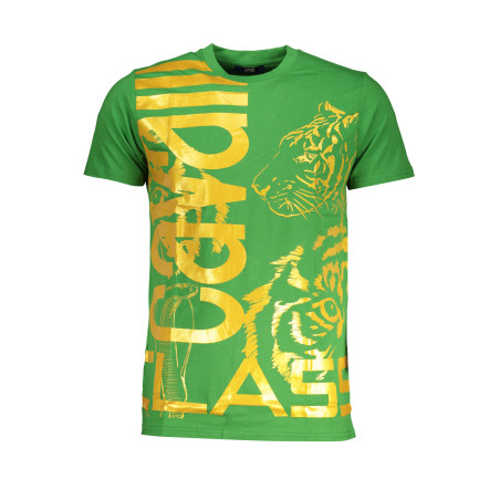 CAVALLI CLASS GRÜNES KURZÄRMELIGES HERREN-T-SHIRT