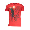CAVALLI CLASS HERREN-KURZARM-T-SHIRT ROT