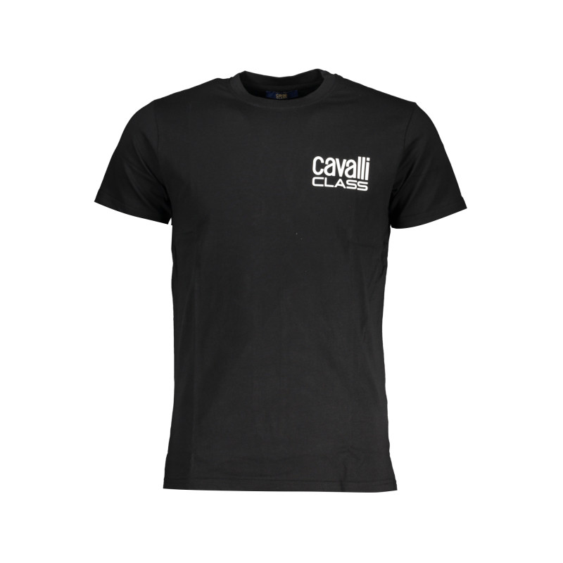 CAVALLI CLASS HERREN-KURZARM-T-SHIRT SCHWARZ