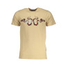 CAVALLI CLASS HERREN-KURZÄRMELIGES T-SHIRT BEIGE