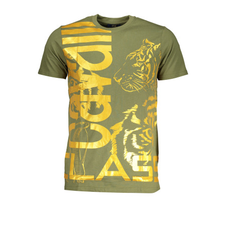 CAVALLI CLASS GRÜNES KURZÄRMELIGES HERREN-T-SHIRT