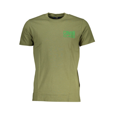 CAVALLI CLASS GRÜNES KURZÄRMELIGES HERREN-T-SHIRT