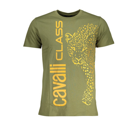 CAVALLI CLASS GRÜNES KURZÄRMELIGES HERREN-T-SHIRT