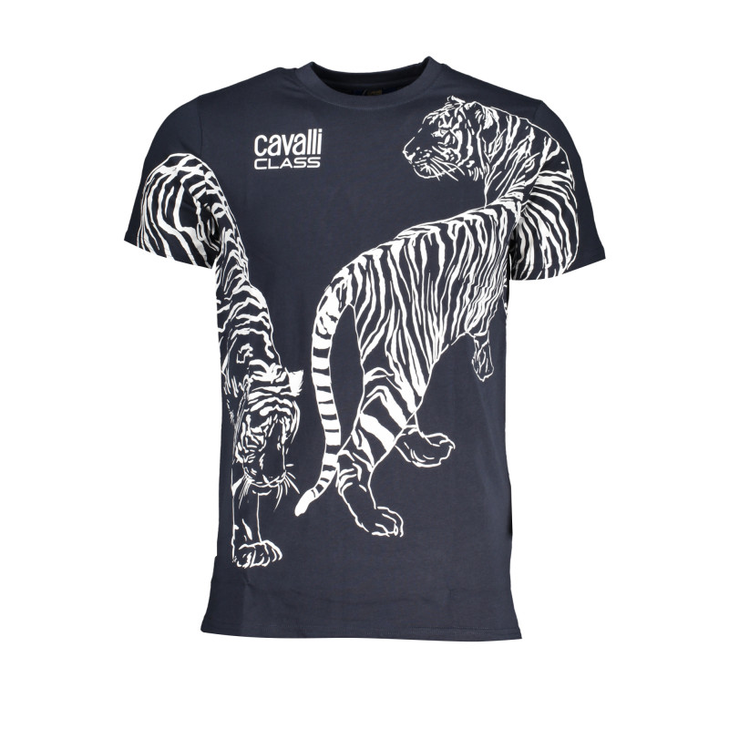 CAVALLI CLASS HERREN-KURZÄRMELIGES T-SHIRT BLAU