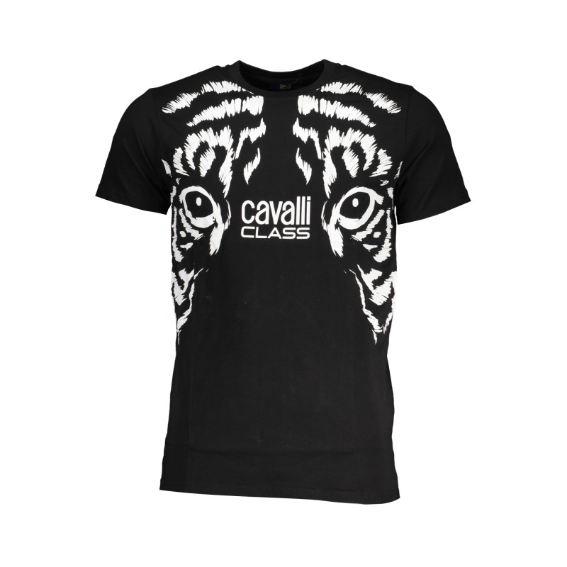 CAVALLI CLASS HERREN-KURZARM-T-SHIRT SCHWARZ