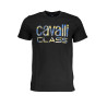 CAVALLI CLASS HERREN-KURZARM-T-SHIRT SCHWARZ