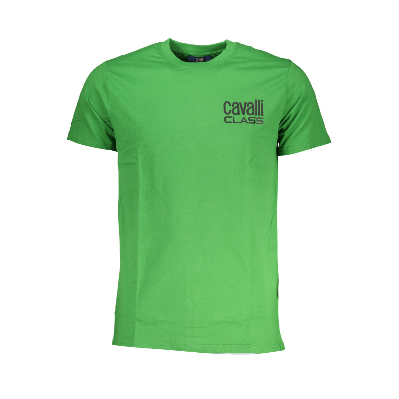 CAVALLI CLASS GRÜNES KURZÄRMELIGES HERREN-T-SHIRT