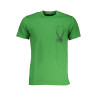 CAVALLI CLASS GRÜNES KURZÄRMELIGES HERREN-T-SHIRT