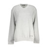 CAVALLI CLASS GRAUES SWEATSHIRT MIT REISSVERSCHLUSS FÜR DAMEN