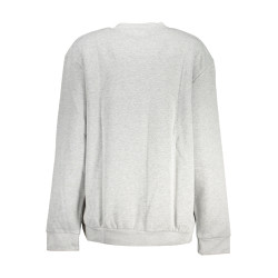 CAVALLI CLASS GRAUES SWEATSHIRT MIT REISSVERSCHLUSS FÜR DAMEN