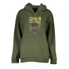 CAVALLI CLASS DAMEN-SWEATSHIRT MIT REISSVERSCHLUSS GRÜN
