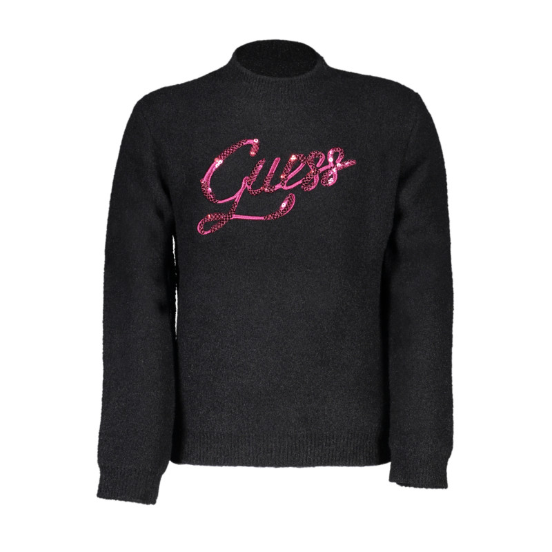 GUESS JEANS SCHWARZER MÄDCHENPULLOVER