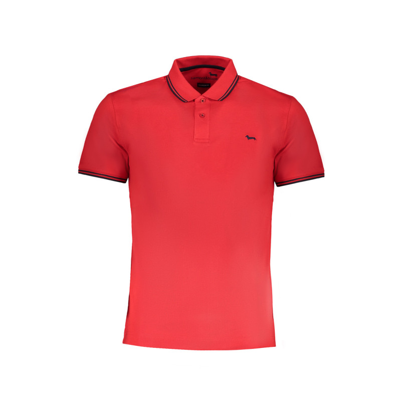 HARMONT &amp BLAINE ROTES KURZÄRMELIGES POLOSHIRT FÜR HERREN