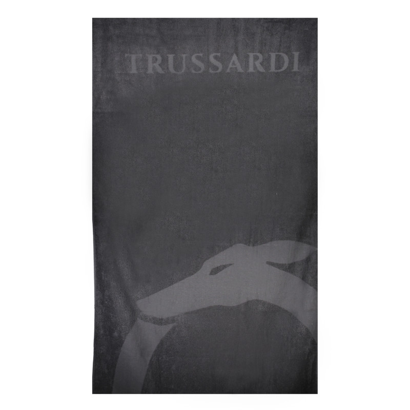 TRUSSARDI JEANS MEN&39S BEACH TOWEL BLACK