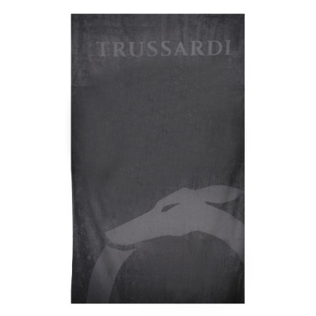 TRUSSARDI JEANS MEN&39S BEACH TOWEL BLACK