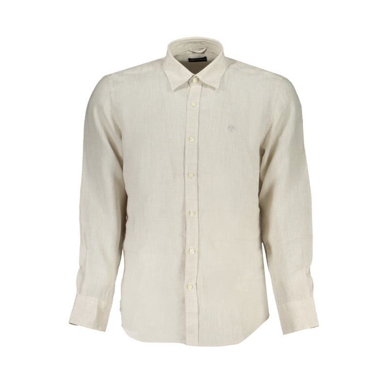LANGARMHEMD FÜR HERREN VON NORTH SAILS BEIGE