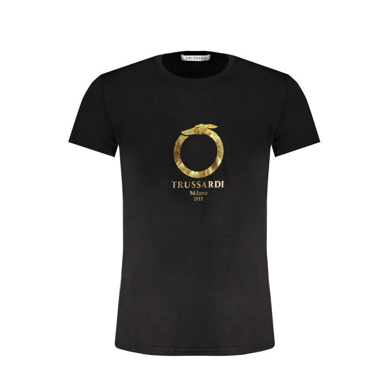 TRUSSARDI HERREN-KURZARM-T-SHIRT SCHWARZ