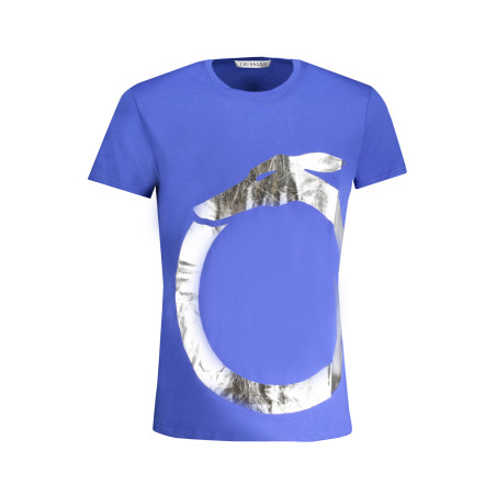 TRUSSARDI HERREN-KURZÄRMELIGES T-SHIRT BLAU