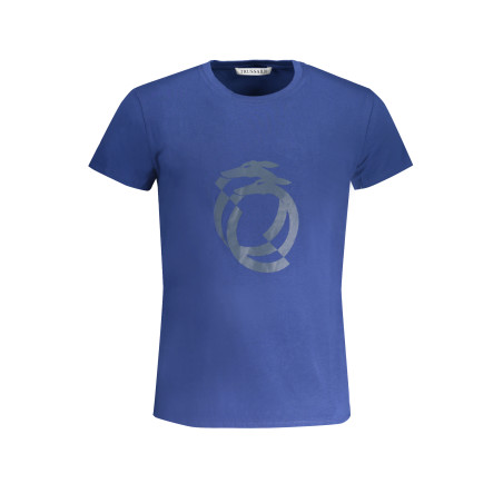 TRUSSARDI HERREN-KURZÄRMELIGES T-SHIRT BLAU