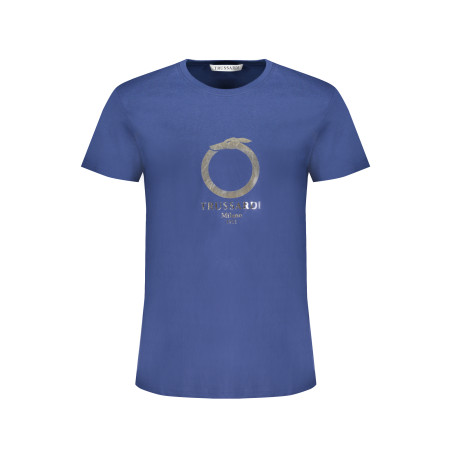TRUSSARDI HERREN-KURZÄRMELIGES T-SHIRT BLAU