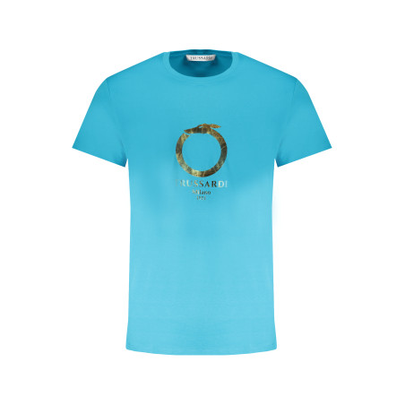 TRUSSARDI HERREN-KURZARM-T-SHIRT BLAU