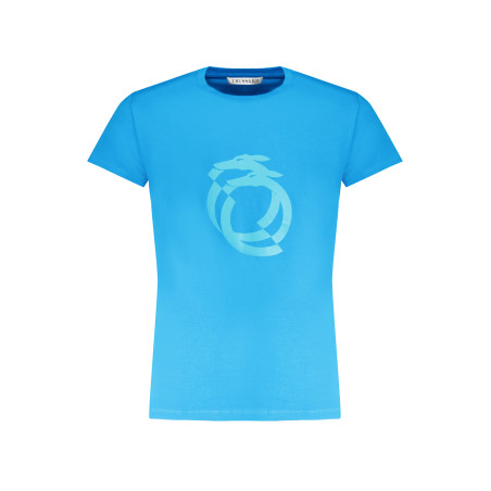 TRUSSARDI HERREN-KURZARM-T-SHIRT BLAU